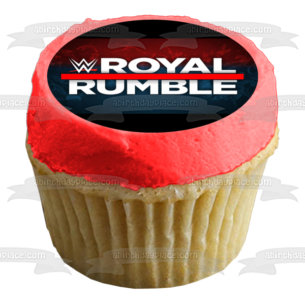 WWE Royal Rumble Logo Wrestling Edible Cake Topper Image ABPID50778