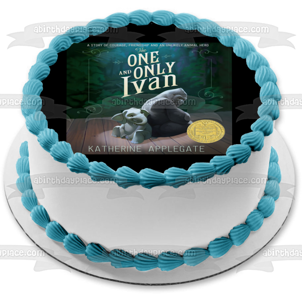 The One and Only Ivan Book Cover Ivan Stella Edible Cake Topper Image ABPID51087