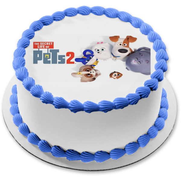 The Secret Life of Pets 2 Max Chloe Gidget Snowball Edible Cake Topper Image ABPID51111