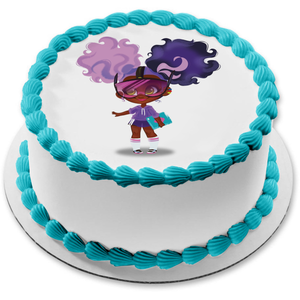 Hairdorables Big Hair Don't Care Kali Science and Coding Edible Cake Topper Image ABPID50913