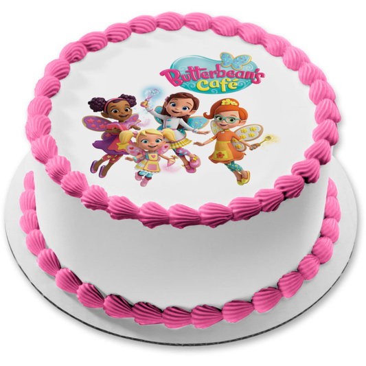 Butterbean's Cafe Butterbean Poppy Dazzle Cricket Fairies Adorno comestible para tarta Imagen ABPID50938 