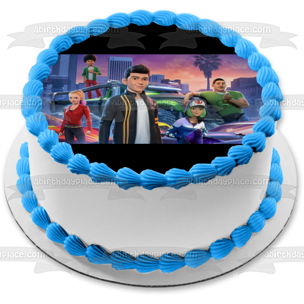Fast and Furious Spy Racers Tony Toretto Margaret "Echo" Pearl Cisco Renaldo Layla Gray Frostee Benson Edible Cake Topper Image ABPID51162