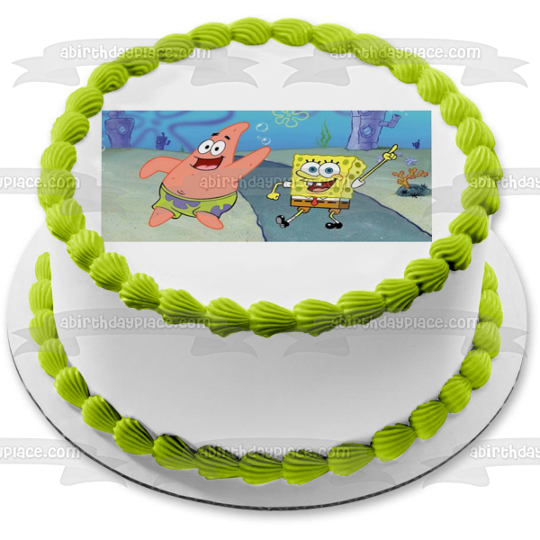 SpongeBob SquarePants Patrick Bikini Bottom Edible Cake Topper Image ABPID50950
