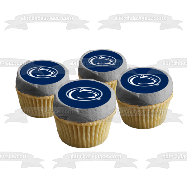 Penn State University Nittany Lion Logo NCAA College Sports Edible Cake Topper Image ABPID50998