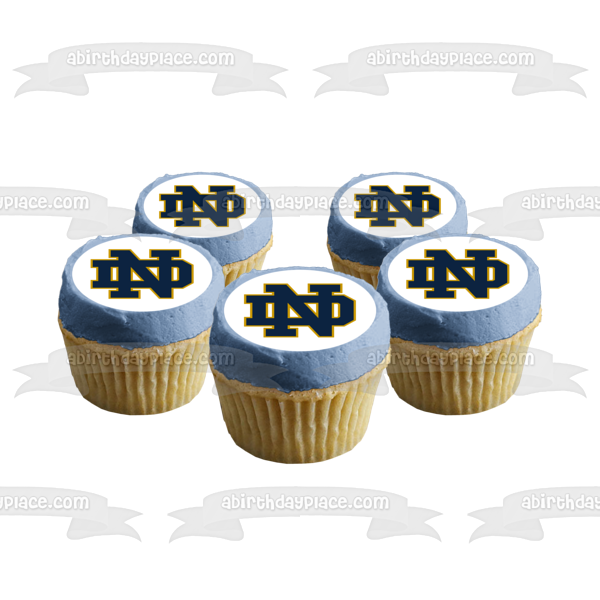 University of Notre Dame Fighting Irish Logo NCAA College Sports Edible Cake Topper Image ABPID50999