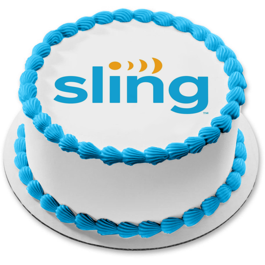 Sling Logo Edible Cake Topper Image ABPID51312