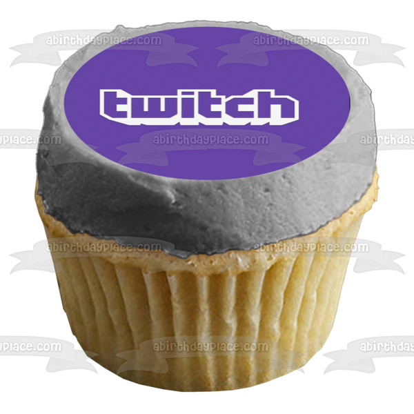 Twitch Logo Edible Cake Topper Image ABPID51317