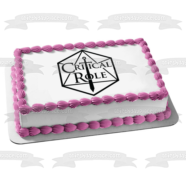 Critical Role Logo Edible Cake Topper Image ABPID51318