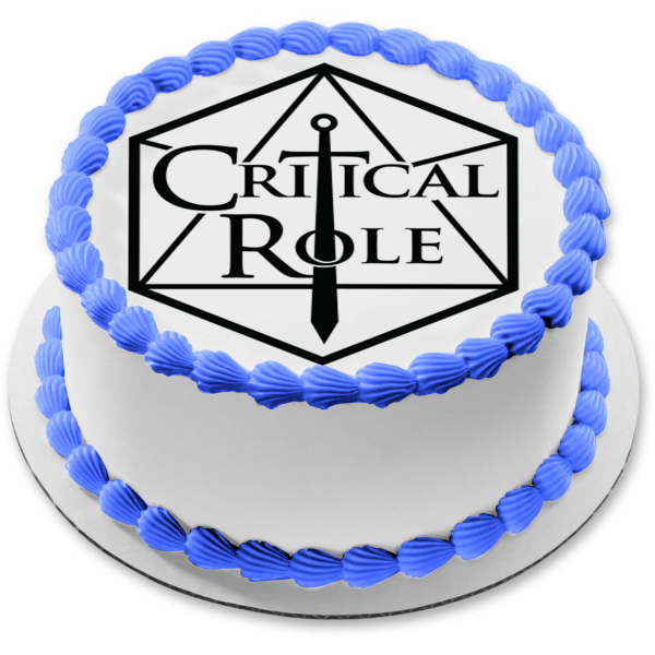 Critical Role Logo Edible Cake Topper Image ABPID51318