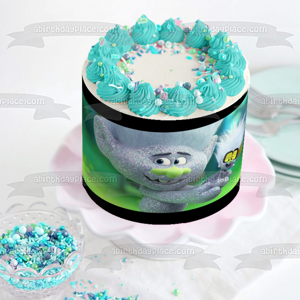 Trolls World Tour Tiny Diamond Guy Diamond Edible Cake Topper Image ABPID51330