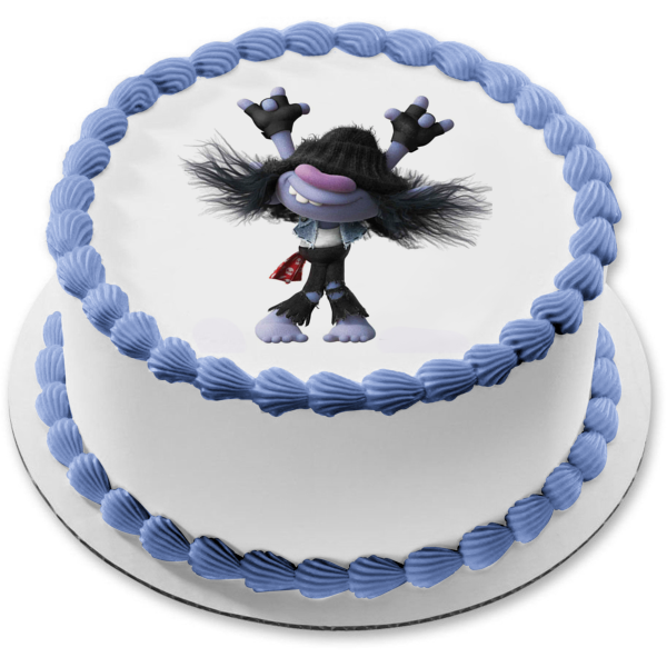 Trolls World Tour Thrash Edible Cake Topper Image ABPID51332