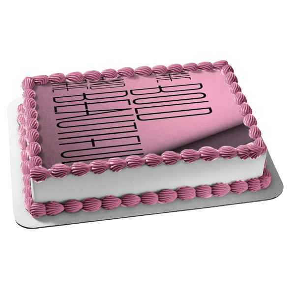 The Bold and the Beautiful Pink Background Edible Cake Topper Image ABPID51249