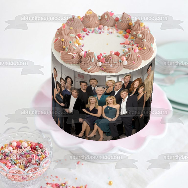 The Bold and the Beautiful 2010 Cast Brooke Logan Ridge Forrester Eric Forrester Stephanie Forrester Edible Cake Topper Image ABPID51251
