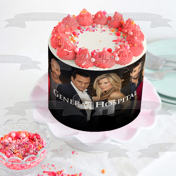 General Hospital Sonny Corinthos Carly Corinthos Edible Cake Topper Image ABPID51257