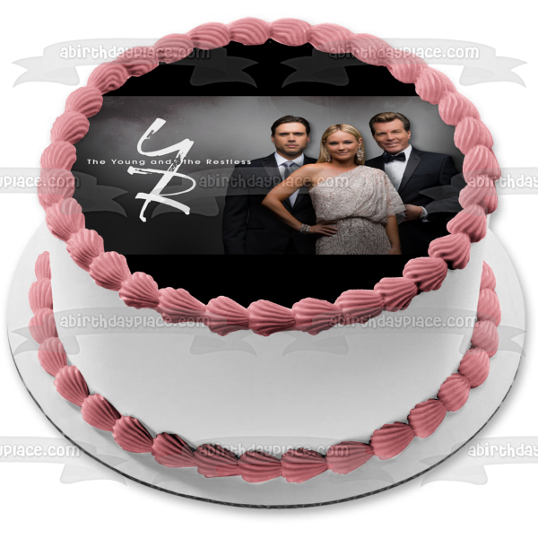 The Young and the Restless Jack Abbott Nicholas Newman Sharon Newman Edible Cake Topper Image ABPID51266