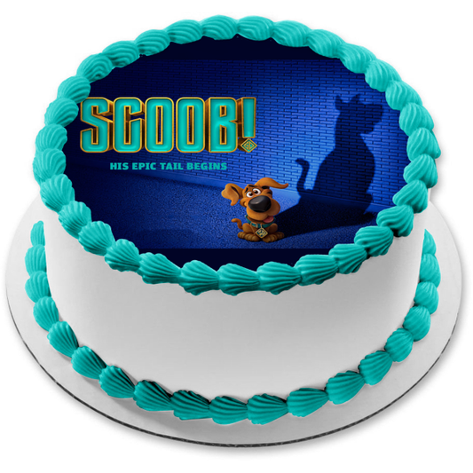 Scoob! His Epic Tail Begins Scooby Doo Mystery Inc Edible Cake Topper Image ABPID51406