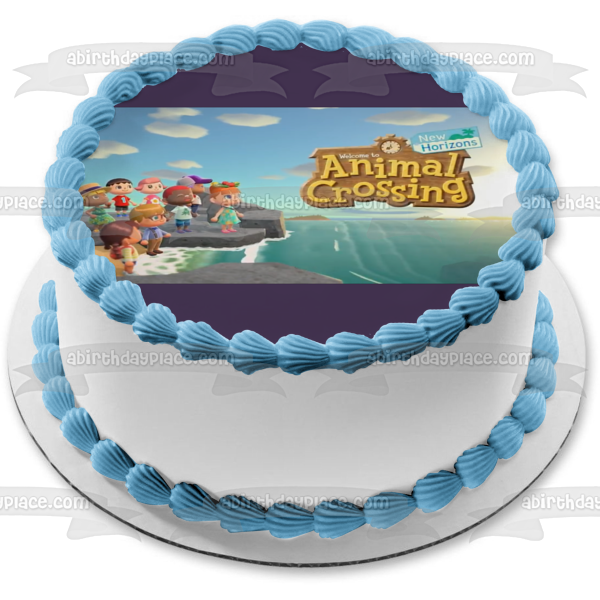 Animal Crossing New Horizons Islands Villagers Video Game Edible Cake Topper Image ABPID51412