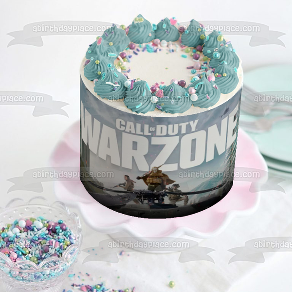 Call of Duty Warzone Video Game FPS Edible Cake Topper Image ABPID51417