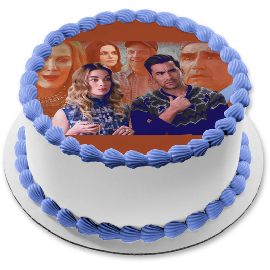 Schitt's Creek Alexis Rose David Rose Moira Stevie Roland Johnny Edible Cake Topper Image ABPID51288