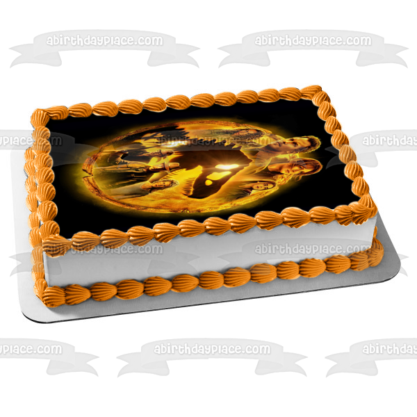 Jurassic World: Dominion T-Rex Owen Kayla Maisie and Ian Edible Cake Topper Image ABPID56384