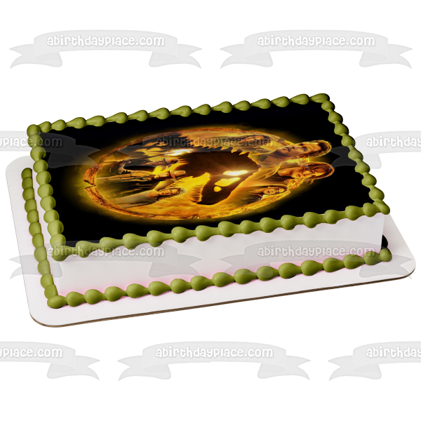 Jurassic World: Dominion T-Rex Owen Kayla Maisie and Ian Edible Cake Topper Image ABPID56384