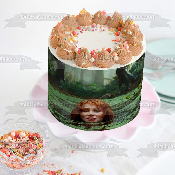 Jurassic World: Dominion Claire In Muddy Water Edible Cake Topper Image ABPID56387