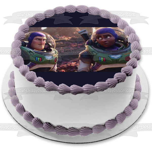 Lightyear Alicia and Buzz Edible Cake Topper Image ABPID56394