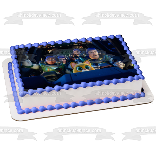 Lightyear Alicia Buzz and Commander Burnside Edible Cake Topper Image ABPID56396