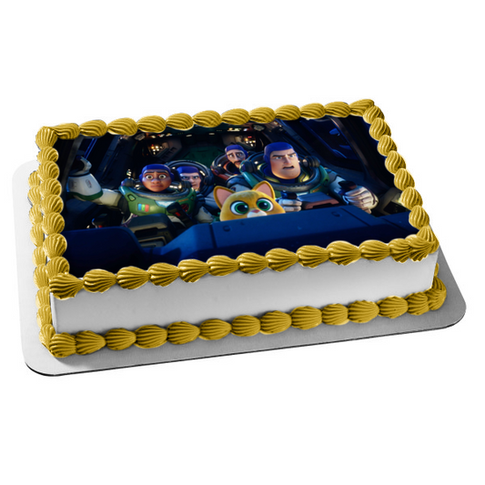 Lightyear Alicia Buzz and Commander Burnside Edible Cake Topper Image ABPID56396