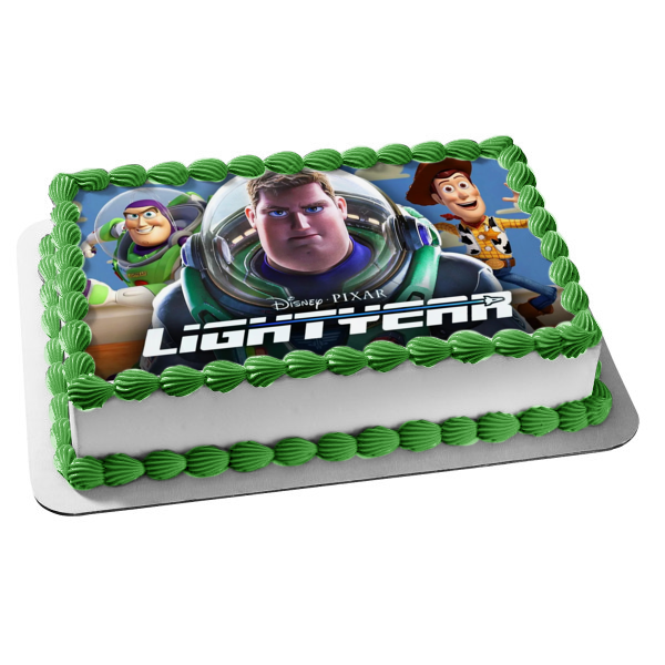 Lightyear Woody Buzz and Tim Edible Cake Topper Image ABPID56398