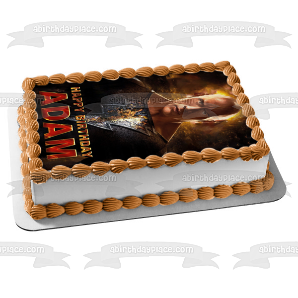 DC Comics Black Adam Poster Edible Cake Topper Image ABPID56407
