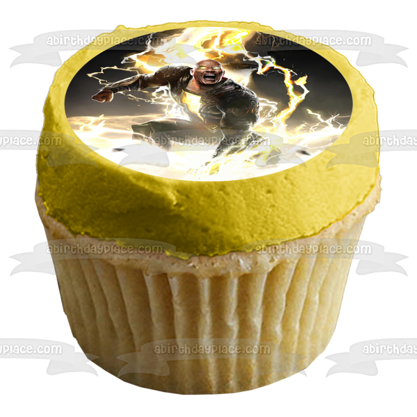 DC Comics Black Adam Power Pose Edible Cake Topper Image ABPID56408