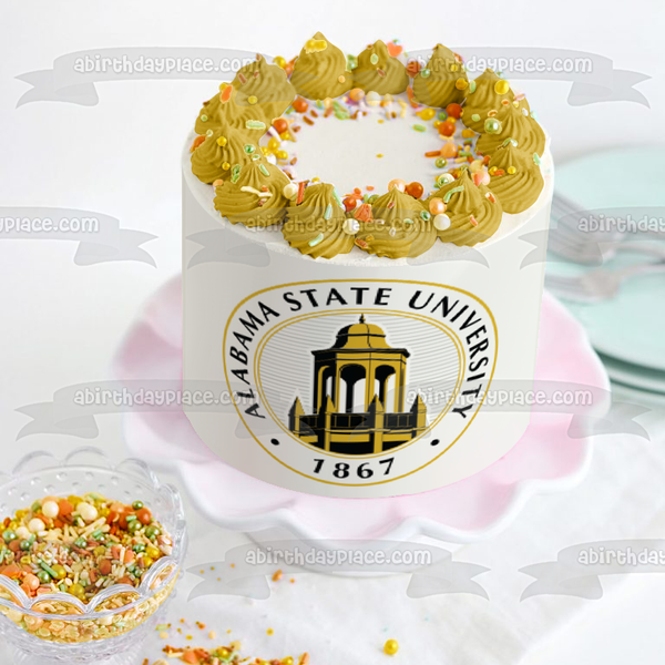 Alabama State University Edible Cake Topper Image ABPID51729