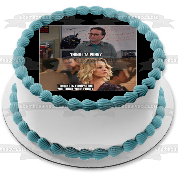 Meme the Big Bang Theory Leanord Hofstadter Penny Edible Cake Topper Image ABPID51492