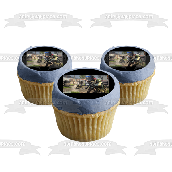 Call of Duty: Modern Warfare Gunfight Edible Cake Topper Image ABPID51738