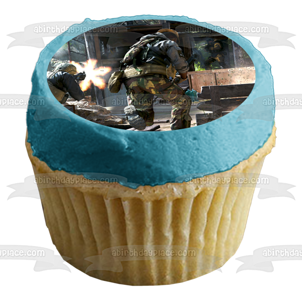 Call of Duty: Modern Warfare Gunfight 3 Edible Cake Topper Image ABPID51746