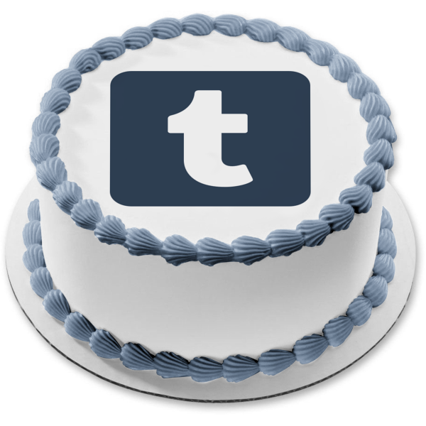 Tumblr Logo Edible Cake Topper Image ABPID51777