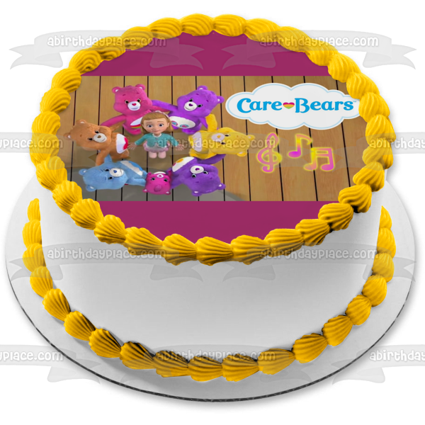 Care Bears and Cousins Funshine Bear Harmony Bear Grumpy Bear Share Bear Edible Cake Topper Image ABPID52010