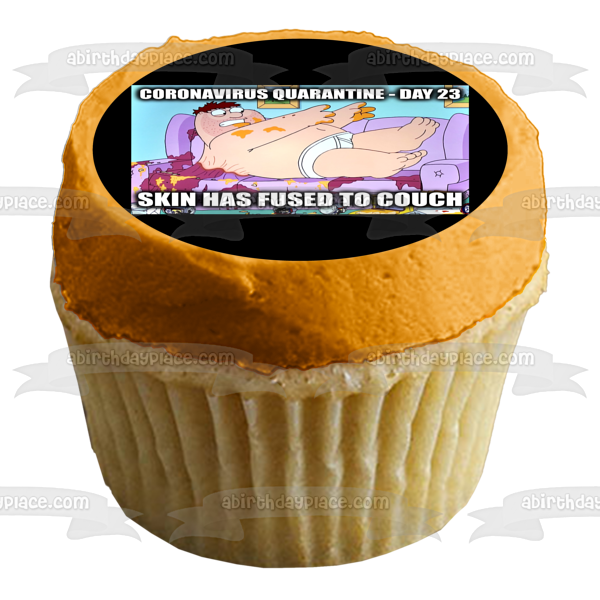 Family Guy Peter Griffin Coronavirus Meme Edible Cake Topper Image ABPID51866