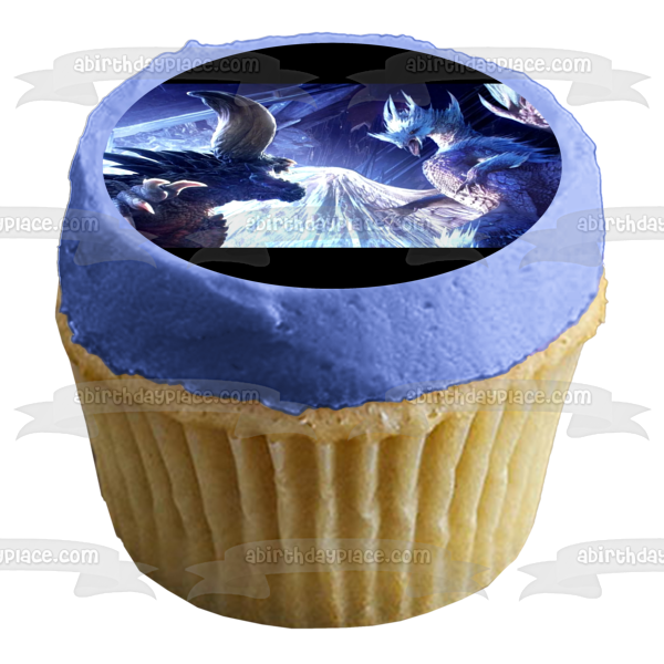 Monster Hunter World: Iceborne Beotodus Banbaro Nargacuga Edible Cake Topper Image ABPID51870