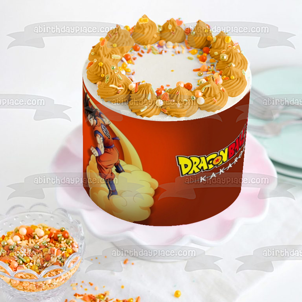 Dragon Ball Z: Kakarot Yamcha on a Cloud Edible Cake Topper Image ABPID51873