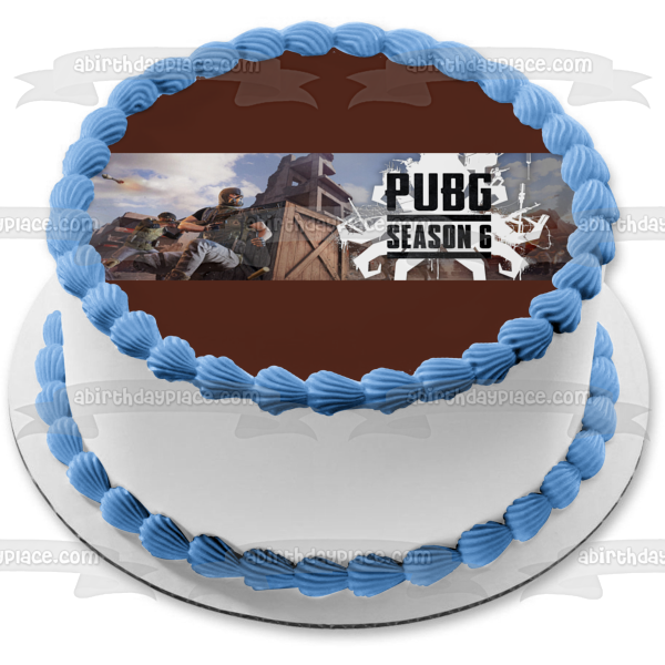Playerunknown’S Battlegrounds Season 6 Firefight Edible Cake Topper Image ABPID51895