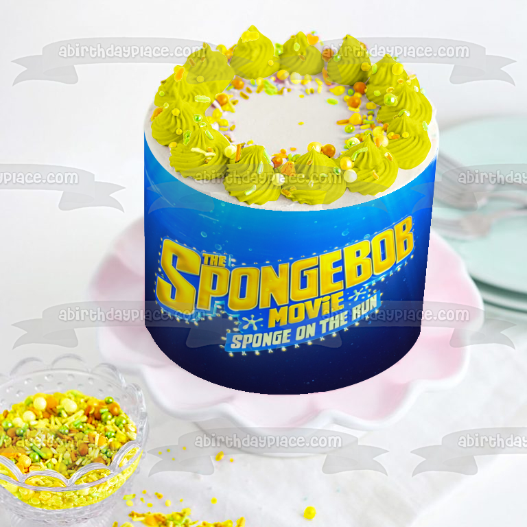 The SpongeBob Movie: Sponge on the Run Edible Cake Topper Image ABPID52041