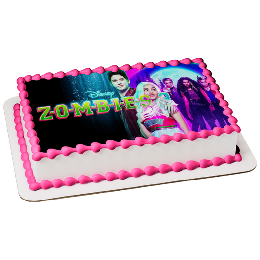 Z-O-M-B-I-E-S 3 Zed Lacey Wyatt Wynter and Willa Edible Cake Topper Image ABPID56419