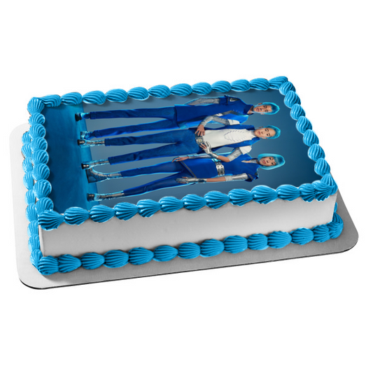 Z-O-M-B-I-E-S 3 Blue Haired Aliens Edible Cake Topper Image ABPID56421