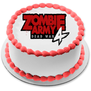 Zombie Army 4: Dead War Logo Edible Cake Topper Image ABPID51907