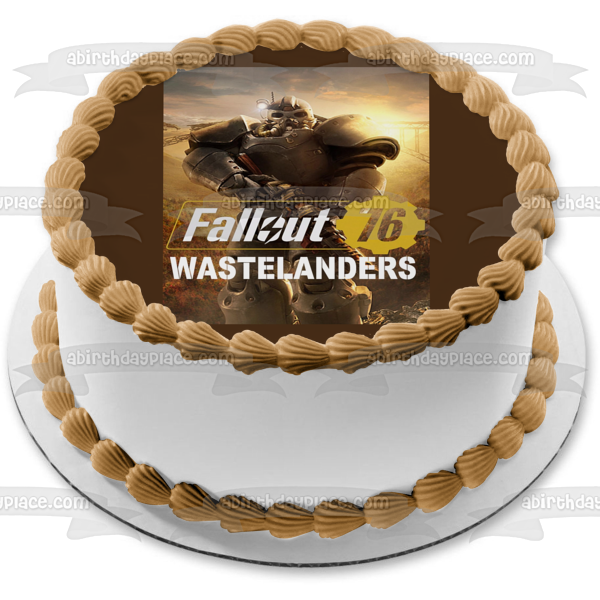 Fallout 76 Wastelanders Soldier Edible Cake Topper Image ABPID51929