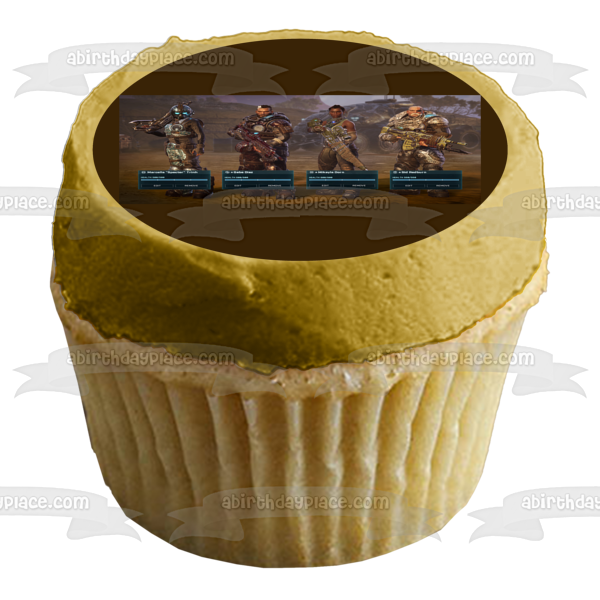 Gears Tactics Character Loadout Screen Edible Cake Topper Image ABPID51932