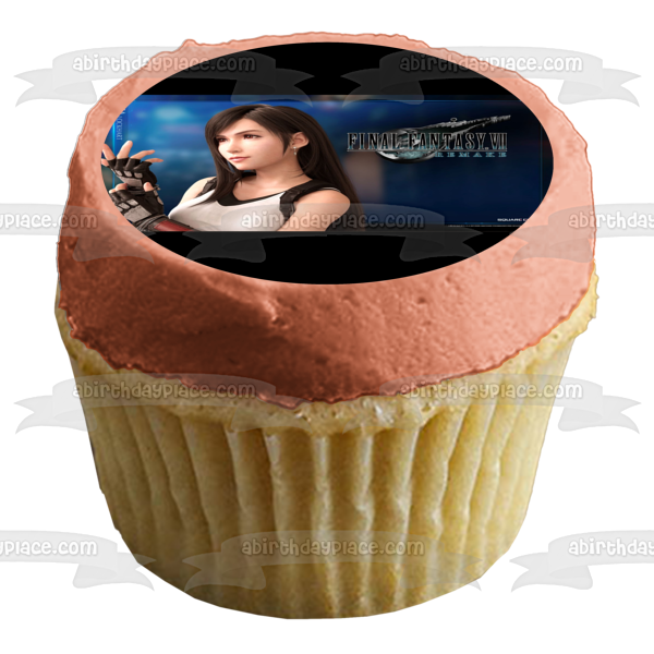 Final Fantasy 7 Remake Tifa Lockhart Edible Cake Topper Image ABPID51936