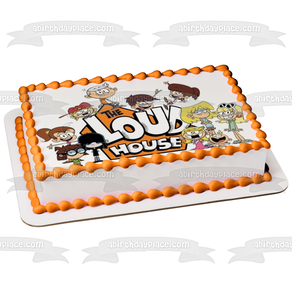 The Loud House Lori Leni Luan Lola Lucy Luna Lisa Lincoln Lily Lana Lynn Edible Cake Topper Image ABPID52085